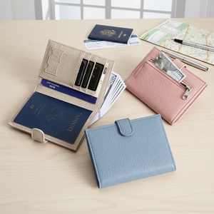 Multifunctional Home Storage Wallet Ticket <b>Holder</b> & <b>Document</b> Protector Universal RFID <b>Passport</b> Case Solid Color PU Leather - Product Image 5