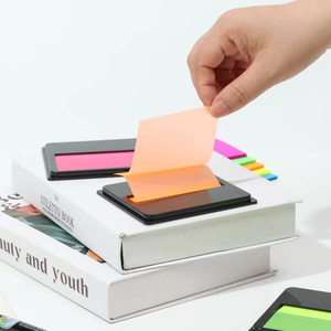 แถบดัชนีเหนียวแบบมีกาวในตัววัสดุเรืองแสงสำหรับสัตว์เลี้ยงสามารถปรับแต่งได้สำหรับการแจ้งเตือนชีวิตธุรกิจสำนักงานที่บ้าน - Product Image 1