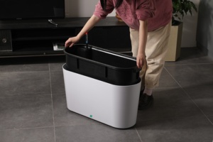 Vaso da fiori ispessito in plastica per irrigazione automatica semplice classico rettangolare balcone scatola di grandi dimensioni per il giardinaggio <span class=keywords><strong>a</strong></span> <span class=keywords><strong>casa</strong></span> - Product Image 2