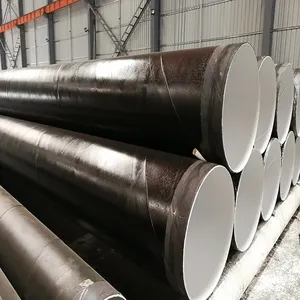 Epoxy powder anti-corrosion steel pipe erw Steel Tubes Galvanized Spiral Steel Pipe For Water Oil and Gas Sup