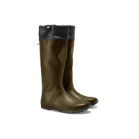 En stock, chaussures d'eau pliables unisexes, dessus en caoutchouc souple, semelle intermédiaire en EVA, bottes de pluie personnalisables