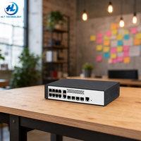 Conmutador de Red Administrado Gigabit Ethernet de 12 Puertos 5735S-L12T4S-A con 4 Puertos de Enlace Ascendente SFP, Unidad de Montaje en Rack para Empresas