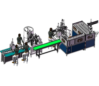8 stazioni Cycle Work LED Light Bulb Automation Assembly Making Machinery motori led bulb machine