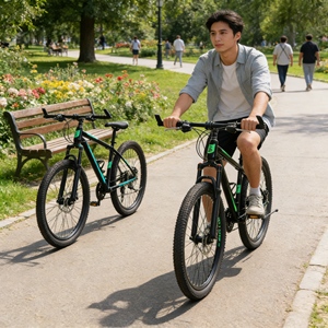Vélo <span class=keywords><strong>VTT</strong></span> 29 <span class=keywords><strong>pouces</strong></span> à suspension intégrale, freins à disque, guidon ergonomique, pour hommes aventuriers, tout-terrain et exercice cycliste, best-seller - Product Image 3