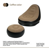 Canapé gonflable d'extérieur moderne, chaise portable pour le camping, lit pliant épaissi, imperméable, écologique, floqué, pour chambre et salon