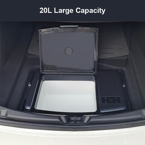 ตู้เย็นแช่แข็งแบบพกพาสำหรับเดินทางและตั้งแคมป์กลางแจ้ง ขนาด 20 ลิตร แบบสองโซน ใช้กับรถยนต์เทสล่า รุ่น 3 - Product Image 5