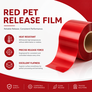 Film de protection en silicone PET rouge vif Tensfilm - Product Image 5