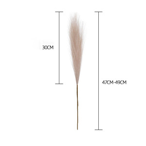 Herbe de la <span class=keywords><strong>Pampa</strong></span> <span class=keywords><strong>Artificielle</strong></span> Moelleuse, Simulation de Roseau, Décoration Minimaliste pour Mariage et Fête, Fleurs Artificielles pour la Maison - Product Image 5