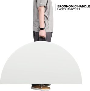 Bán buôn 48inch 4ft 120cm ngoài trời nhựa cầm tay Đảng tổ chức sự kiện gấp trong nửa vòng <span class=keywords><strong>4</strong></span> chân gấp bảng - Product Image 3