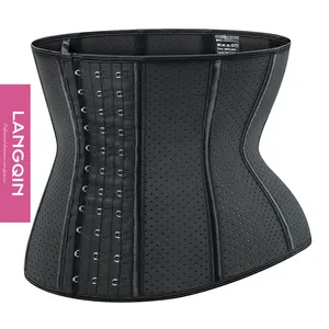 Wholesale De Tight Body Shapers Women Sexy Colombian Latex Waist Trainer 9 Steel Boned Corset