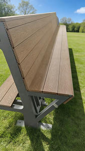 Banc de métro moderne Y01 – Sièges haut de gamme pour gares – Cadre en bois et acier imperméable, idéal pour les zones de transit intérieures/extérieures - Product Image 2