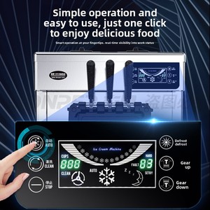 Dongbei Fully Automatic Desktop Commercial Soft <b>Ice</b> <b>Machine</b> Small Sundae Pre-Cooling Stainless Steel Touch Screen Control CKX100 - Product Image 4