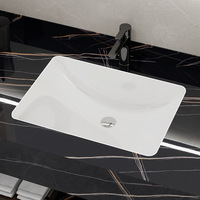 Ensemble de meuble-lavabo de salle de bain moderne en MDF avec vasque en céramique sous-couche double couche en pierre frittée effet marbre, LED intelligente, anti-buée et résistant à l'eau