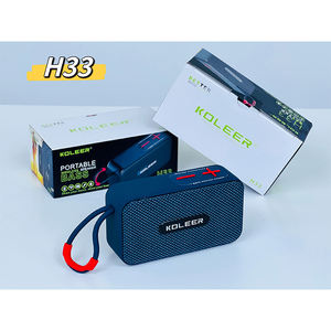 Haut-parleur rouge en vente chaude H33, haut-parleur portable sans fil mini 7W 1200mAh, basses profondes, haut-parleur BT extérieur, caisson de basses avec <span class=keywords><strong>corde</strong></span> de suspension - Product Image 2