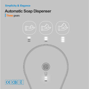 <span class=keywords><strong>Distributeur</strong></span> de <span class=keywords><strong>savon</strong></span> <span class=keywords><strong>liquide</strong></span> 2-en-1 en mousse rétro exquis sans contact rechargeable à piles sèches AAA petit portable pour l'extérieur - Product Image 3