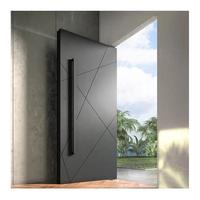 Serrure intelligente multipoints légère, antirouille, résistante aux ouragans, en aluminium, pour porte d'entrée extérieure avec longue poignée