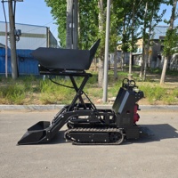Mini-Dumper Elektrischer Mini-Kipper für Gartenarbeit Emissionsfreier Kompakter Raupentransporter