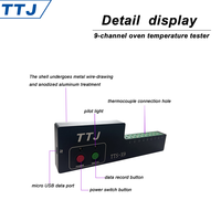 TTS-X9 TTJ Furnace Temperature Tester Automotive Electronic Oven Tunnel Spray Industry Temperature Curve Tracker 1 kW 110V