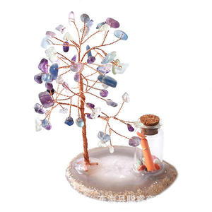 <b>Crystal</b> Money <b>Tree</b> Ornament Bottle Handmade Home Decoration Gift Collection - Product Image 4