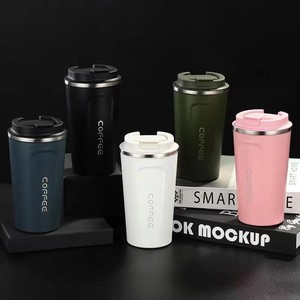 Tasse à café isotherme sous vide en acier inoxydable 304 de deuxième génération, avec couvercle, pour la conservation au froid, idéale pour l'extérieur et la voiture, cadeau transfrontalier - Product Image 1