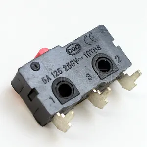 KW4-Z1 T85/T125 Limit Zippy Button SPST/SPDT NO NC 5A 10A 250V No Lever Arm Miniature Micro Switch With Pcb/Solder Terminal