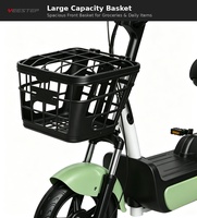 Vélo électrique YEESTEP 14 pouces, puissant, 48V 12Ah, vélo de ville, autonomie 40KM, écran LCD, 3 vitesses, éclairage LED avec panier