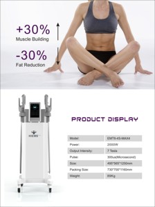 Appareil Beco Hiemt Hiems à 4 poignées pour le lifting des fesses, la dissolution des graisses, le remodelage corporel et le gain musculaire - Product Image 4