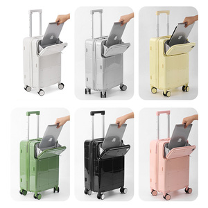 Maleta <span class=keywords><strong>con</strong></span> Apertura Frontal <span class=keywords><strong>para</strong></span> <span class=keywords><strong>Mujer</strong></span> <span class=keywords><strong>con</strong></span> <span class=keywords><strong>Ruedas</strong></span> Universales, Compartimento <span class=keywords><strong>para</strong></span> Portátil, Maleta de Mano - Product Image 2