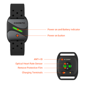Monitor de Ritmo Cardíaco COOSPO HW807 PPG con Batería de Litio Recargable, Resistente al Agua IP67, Diseño Unisex para Correr y Ciclismo - Product Image 4