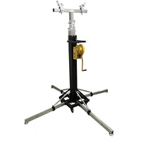 Soporte de luz Heyulin de aluminio de alta resistencia con manivela, capacidad de carga de 100 kg, para exteriores, exhibiciones de truss, iluminación de escenarios y bodas