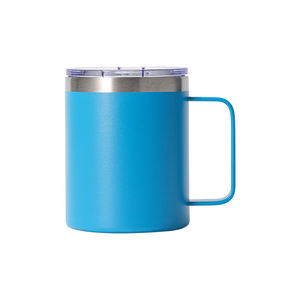 Vaso de café reutilizable al vacío con aislamiento de acero inoxidable de 12OZ, <span class=keywords><strong>taza</strong></span> de café de doble pared con asa - Product Image 5