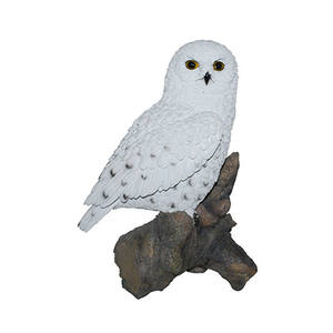 Vivid Echte Leven Grote Sneeuwuil Tuin Ornament Hars Vogel Standbeeld voor Koop - Product Image 1
