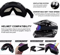 Lunettes de sécurité moto haute qualité 2026, coupe-vent, anti-buée, polarisées, pour sports moto tout-terrain et motocross, style tendance