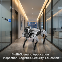 Robot quadrupède bionique MagicDog TERKOBOT 13-DOF avec interaction IA SAGE, programmation ROS Python, chien robot tout-terrain