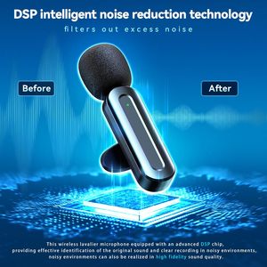 Micrófono de Solapa Inalámbrico Profesional 4 MICS SX26 UHF Portátil 3 en 1 con Reverberación Dual, Condensador, Tipo C, para Grabación de Audio/Video - Product Image 6