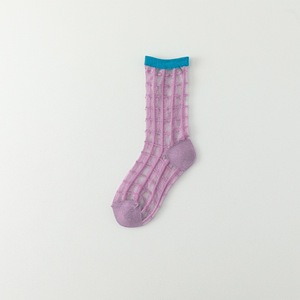 Glass <b>Silk</b> <b>Socks</b> Summer Women Thin Breathable Mid Tube <b>Socks</b> Korean Style Color Matching Pile <b>Socks</b> Trendy - Product Image 6