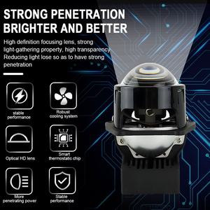 Faros Antiniebla de Alta Calidad K223, Lentes de 2 Pulgadas, Lámpara Antiniebla Bi-LED, Luces de Conducción, IP68, Resistentes al Agua, Proyector LED para Automóvil Universal - Product Image 6