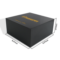 Boîte cadeau personnalisée de luxe en carton rigide avec couvercle en mousse EVA mate, impression de logo, pour bijoux