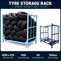Système de stockage de pneus empilables en acier professionnel JX, robuste, Q235, avec poteaux pliables et revêtement en poudre, pour entrepôt