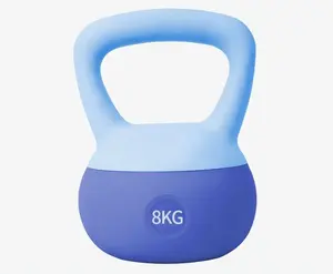 Vendas diretas dos fabricantes de equipamentos de ginástica para treino de força em casa Kettlebell para mulheres em PVC macio