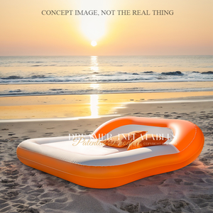 <span class=keywords><strong>Piscina</strong></span> inflable cama flotante silla cómoda al aire libre tumbona playa colchón de natación - Product Image 4
