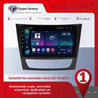 Radio para Auto para Mercedes Benz Clase E W211 2002-2010, CarPlay Inalámbrico, Android Auto, GPS, Reproductor Multimedia, Pantalla Táctil, 2din, DVD
