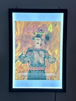 Taille personnalisée 24x36 27x40 Affiche de film de théâtre Cadre à pression noir Boîte à lumière LED Signe Décoration murale Boîte à lumière LED Affichage