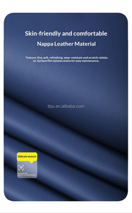 Housses de siège de voiture universelles en cuir Nappa avec support lombaire intégré, respirantes, adaptées aux Citroën <span class=keywords><strong>C3</strong></span> C4 C5 <span class=keywords><strong>Aircross</strong></span> Berlingo Cactus - Product Image 5