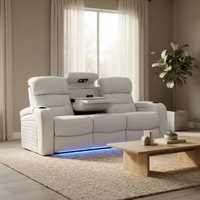 Sofá Reclinable Eléctrico de Lujo para Sala de Estar Contemporánea, Cine en Casa