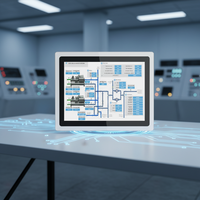 PC industriel tout-en-un 10,4-19 pouces avec écran tactile 10 points HMI PLC, ordinateur Intel Core I3/I5/I7 1920x1080, tablette robuste avec moniteur
