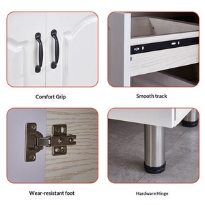Mobile da Cucina per Esterni in Acciaio Inossidabile con Pannello in Melamina, Facile Montaggio, Design Moderno Minimalista, per Uso Domestico e Noleggio, Economico, con Fornello - Product Image 4