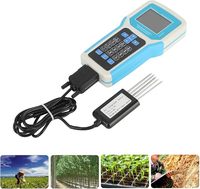 Testeur de sol 5 en 1 avec 5 sondes, mesure de la température, de la conductivité, du NPK, du pH, analyseur de sol portable