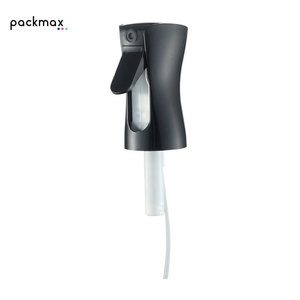 Black and white plastic continuous <b>sprayer</b> with single nozzle for reusable bottle accessories - Product Image 1