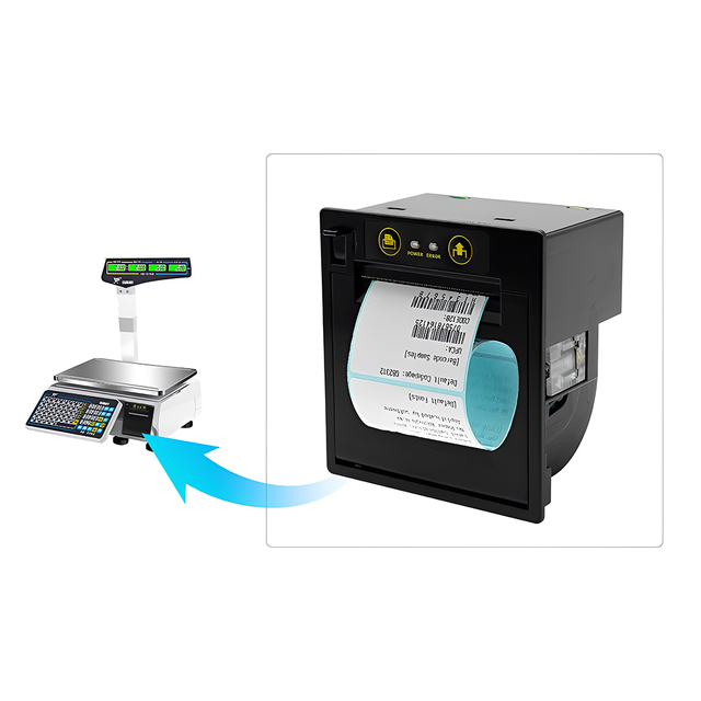 EP-261B 58mm Compact Embedded Rs232 Usb Front Panel Thermal Label Printer Module for Scale Queue System ATM Payment Kiosk